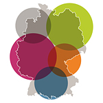 Beratungsstellenleiter regional Deutschlandkarte mit regionalen Bereichen