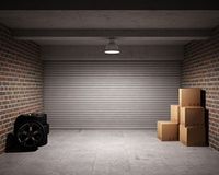 Innenansicht einer Garage