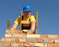 Handwerker auf einer Baustelle